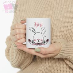 egyedi neves feliratos bogre nyuszis husvet virag allat animals bögre mug kids gyerek