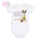 egyedi feliratos neves szoveges feher pamut nyuszis locsolas husvet easter gyermek polo body