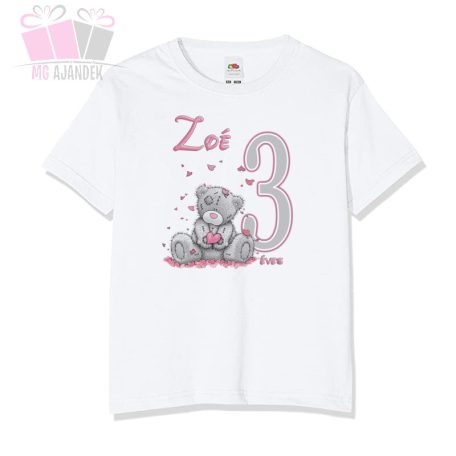 egyedi-neves-születésnapi-macis-body-szülinap-birthday-egyedi-fotos-ajándék medve bocs szives pink