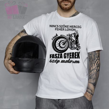egyedi mintas neves szoveges vicces feliratos homor poén motoros fasza gyerek szőke herceg