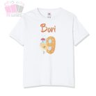 egyedi-neves-szülinapi állatos csibés kislány 9 éves-lettem-birthday-ajándek-animal tshirt