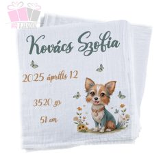 egyedi-neves-pelenka-cuki kutyusos-feliratos-kifogo allatos ujszulott new born ajandek 