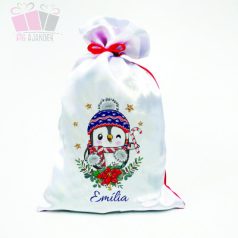 pingvines penguin allat mintás egyedi neves mikulás zsák fenykepes ajandek karacsony unnep christmas santa claus  pingvines penguin allat mintás egyedi neves mikulás zsák fenykepes ajandek karacsony unnep christmas santa claus