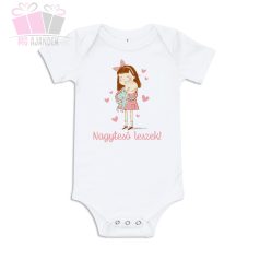 egyedi neves feliratos szulinapi body polo kismama terhes kisteso big brother sister szuletes