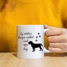 az otthon kutya nélkül feliratos bogre egyedi fenykepes állatos animal dog mug cat 