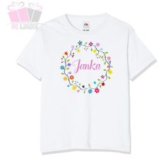 Egyedi neves virágos kislány body kisfiú névnap birthday party