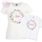 virágos anya lánya szett- rózsa tulipán flower csaladi polo mom mother kids gyerek