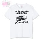 egyedi feliratos szoveges  fenykep foto photo kamion sofor auto father day rendor tuzolto