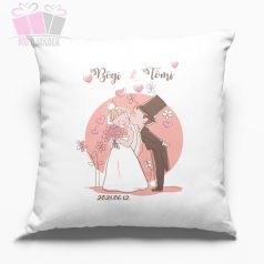 Egyedi esküvői díszpárna nevekkel-dátummal Egyedi esküvői díszpárna nevekkel-dátummal