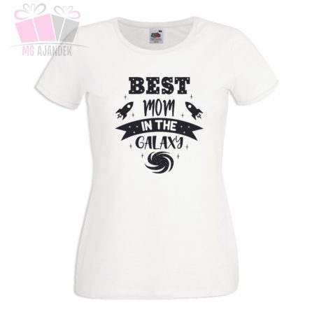 Best Mom galaxis  A legjobb Anya feliratos póló-anya leszek-baba születik