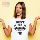 Best Mom galaxis  A legjobb Anya feliratos póló-anya leszek-baba születik