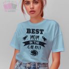 Best Mom galaxis  A legjobb Anya feliratos póló-anya leszek-baba születik