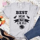 Best Mom galaxis  A legjobb Anya feliratos póló-anya leszek-baba születik