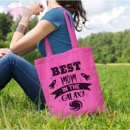 egyedi mintas feliratos neves szoveges csalad anya mom galaxi taska vaszonszatyor anyak napja mother