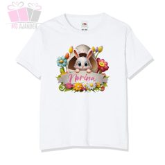 Egyedi neves húsvéti body saját névvel nyuszival easter bunny tshirt eier tapsi ünnepi póló body