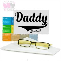 daddy feliratos szemüvegtörlő apak napi ajandek best dad édesapa papa nagypapa