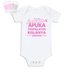 egyedi pamut rovid hosszu ujju body feliratos autos apak nap father day meno gyerek fiat