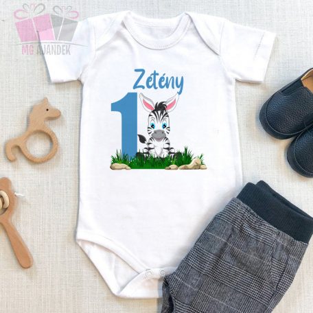 egyedi-neves-feliratos lufis ballons-zebra lepke pillangó-mintás-szülinapi-body-gyermek-póló-mese rajzfilm