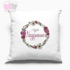 Díszpárna - Virágos A legjobb nagymama mami felirattal anyák napi nagyi mama