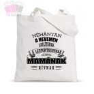 egyedi feliratos szoveges anyak napi mama nagyi vaszonszatyor taska vasarlas mothers day