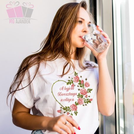 egyedi feliratos neves noi polo rozsas