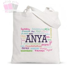anya csodálatos, okos, gyönyörű, erős, segítőkész napi szatyor taska mothers day ajandek 