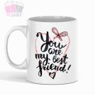 Egyedi fényképes bögre idezet baratnő best friends mug neves csillag létezik