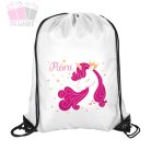 Tornazsák - Pink Unikornisos minta, saját név unikornis ajandek sport iskola ovoda testneveles