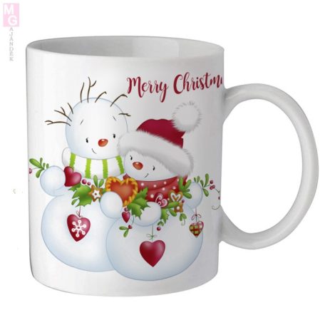 2 hóemberes karácsonyi christmas mug bögre egyedi neves vicces humoros felirattal