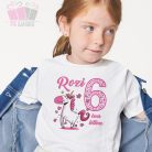 Unikornis mintás egyedi neves éves lettem szülinapi póló/body