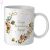 Karácsonyi arany mintás kerámia bögre merry christmas ajandek mug csillag unnep