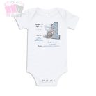 Macis egyedi neves szülinapi body adatokkal mackó medve bear egyedi neves
