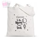 I love you to moon and back feliratos kerámia bögre vászonszatyor vásárlás táska fényképes