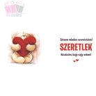 Szerelmes mackó - Köszönöm, hogy vagy nekem! feliratú kerámia bögre