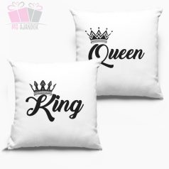 King - Queen páros díszpárna szett valenti nap ajandek i love you dya szerelem  King - Queen páros díszpárna szett valenti nap ajandek i love you dya szerelem