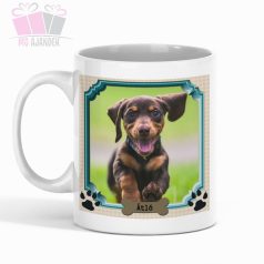 Bögre saját kiskedvenc fotóval kutya eb dog pet