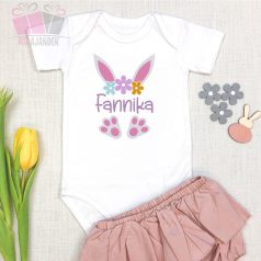 Egyedi neves húsvéti body saját névvel nyuszival easter bunny tshirt eier tapsi ünnepi póló body