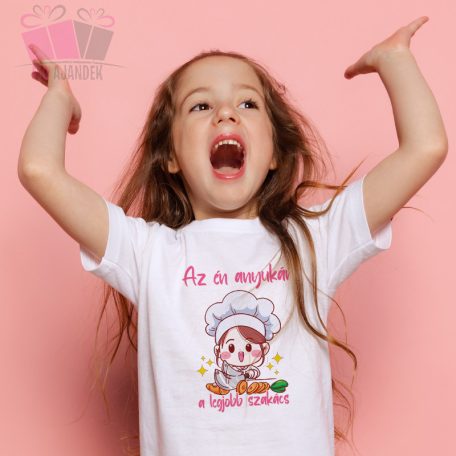 egyedi feliratos szoveges fenykepes ajandek az en anyukam szakacs my mothers chef anyak napi ajandek legjobb konyha sütés főzés