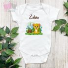 egyedi neves szulianpos oroszlan fiu lany nevnap body pamut polo ajandek birthday tshirt