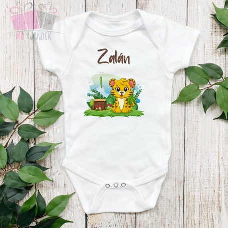 egyedi neves szulianpos oroszlan fiu lany nevnap body pamut polo ajandek birthday tshirt
