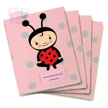 Katica mintas egyedi neves tornazsak suli iskola bogár ladybug mese cartoon pöttyös