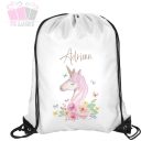 Unikornisos egyedi neves tornazsák iskola sport unikornis rajzfilm cartoon egyszarvú