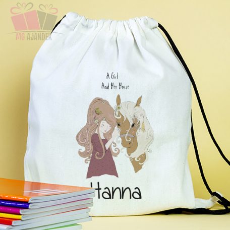 Unikornis egyedi neves füzetborító pink iskola suli cartoon rajzfilm egyszarvú