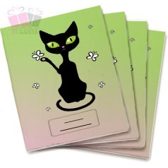 Cica mintás tornazsák szívekkel, saját névvel sport iskola cat macska allatos animal sport