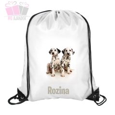 Dalmata mintás tornazsák névvel sport iskola 101 kutya allatos animal sport
