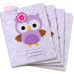 Lila baglyos egyedi neves tornazsák iskola füzetrboritó school sport cuki owl cartoon mese alsos