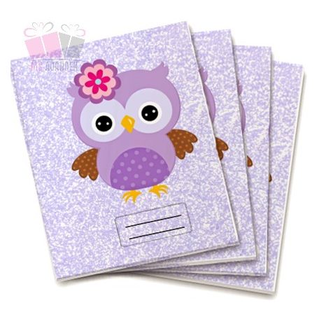 Lila baglyos egyedi neves tornazsák iskola füzetrboritó school sport cuki owl cartoon mese alsos