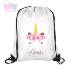 Unikornisos egyedi neves tornazsák iskola sport unikornis rajzfilm cartoon egyszarvú