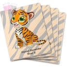 Tigris mintás egyedi neves tornazsák füzetboritó school sport cuki tigger mese kisfiú kislány