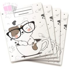 Cica mintás tornazsák szívekkel, saját névvel sport iskola cat macska allatos animal sport